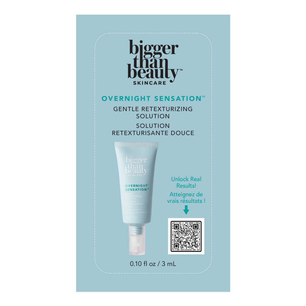 Overnight Sensation AHA BHA Resurfacing Serum with Vitamin C – 3 mL